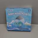 LAYCOL Baby Swimming Float Inflatable Baby Pool Float Ring with Sun Protection Canopy,add Tail no flip Over for Age of 3-36 Months (Small, Blue)