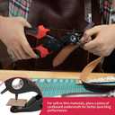Revolving Punch Plier Kit, XOOL Leather Hole Punch Set for Belts, Watch Bands, Straps, Dog Collars, Saddles, Shoes, Fabric, DIY Home or Craft Projects, Heavy Duty Rotary Puncher, Multi Hole Sizes Make