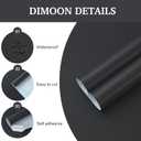 Dimoon 17.7''x236'' Peel and Stick Wallpaper Dark Grey Contact Paper for New Environmentally Friendly Materials Thickening Upgrade Embossed Renter Friendly Gray Wall Modern Vinyl Countertop Bedroom