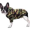 Camo French Bulldog Clothes Dog Hoodie Sweatshirts with Pockets for Small Dogs Puppy Chihuahua Coat Clothing Pet Cat Hoodie Fleece Dog Sweaters Costume, Large