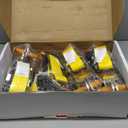 Heavy Duty Adjustable Car Tie Down Kit with Snap Hooks -Break Strength 10,000 lbs-Working Load 3333 lbs-Bonus Includes 4 Pack 36" Axle Straps with D-Ring(Yellow)