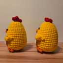 DanSanVN 2pcs Best Friend Birthday Gifts for Women - Funny BFF Gift, I Love You Bestie, Handmade Crochet Chicken, Friendship Gift for Her, Christmas or Just Because