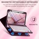 Harvopu Compatible for iPad Air 11 Inch/Air 5th 4th Generation Case with Keyboard - Folio Keyboard Cover with Pencil Holder for iPad Air 11-inch M4/M3/M2 (2026/2025/2024), Air 5/Air 4 (Mulberry)