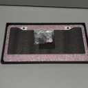 Bling License Plate Frames with High End Ribbon Gift Box,2 Pack Rhinestone License Plate Frame,Handcrafted Crystal Premium Stainless Steel Bling License Plate Frame for Women,Birthday (colorful)