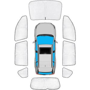 KMF 8pcs Full Window Sun Shade Custom Fit for Toyota RAV4 2006-2012 Accessories, Privacy Car Window Covers Sunshade for Windshield Side Rear, UV Block and Blackout for Car Camping/Baby