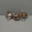 AELS 4" Vintage Decorative Balls Orbs, Set of 3 Decorative Spheres for Bowls and Trays, Antique Dining Table Centerpieces, Home Decor for Living Rooms, Dining Room, Coffee Table, Bronze Gold