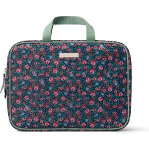 RIFLE PAPER CO. Travel Cosmetic Case, Unit Includes Pockets for storage, Simply Wipe to Easily Clean, Unique Travel Accessory, Stylized Pattern, Floral Rosa