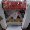 Great Northern Popcorn Company 5995 10 oz. Perfect Popper Popcorn Machine with Cart - Red (5995 GNP Red 10oz. Full)