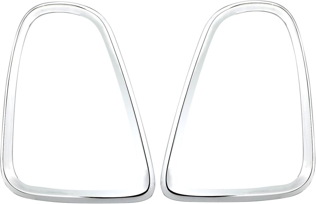 2 x Osompar Tail Light Trim Ring Taillights Bezel Compatible with 2007-2015 Mini Cooper R56 R57 R58 R59 Chrome 1Pair