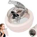 Tnvee 40 Oz Tumbler Flip Straw Lid for Stanley Tumbler- Silicone Cup Lid Replacement with Dustproof Cover Leak Proof for 40 OZ Stanley Cup Accessories