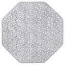 Octagon Playpen Mat Grey, Non Slip 8 Panel Playpen Mattress Mat Fits Regalo Extra Large Play Yard and hiccapop XL 69" Baby Playpen, Grey Star Octagon Playard Pad