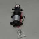 12V DC Water Transfer Pump with 2 Hose Clamps 12 Volt Diaphragm Pump Self Priming Sprayer Pump with Pressure Switch 4.5 L/Min 1.2 GPM 80 PSI for Weed ATV Marine Boat