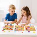 Alphabet Wooden Puzzles for Toddlers 3-5, Pack of 3 ABC, Number and Shape Puzzle, Preschool Educational Learning Toys with Puzzle Board & Letter Blocks for Girls Boys Ages 3 4 5 Years Old, Small