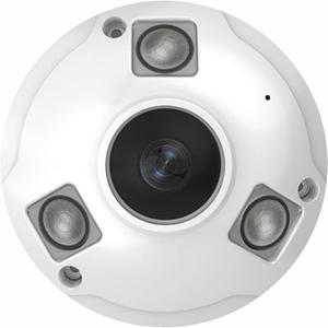 Inwerang 5MP POE IP Fisheye Camera, One Way Talk, 1.44mm Lens 360 Viewing Angle, 48ft Infrared Night Vision, Motion Detection, WDR, IP66 Water-Proof Indoor&Outdoor Metal Panorama Camera