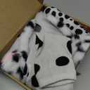 101 Dalmatian Costumes Kids, Girls Shirt Tutu Outfit Ears Headband Socks Accessories for 101st Day Of School (Small(5-7yr))