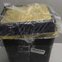 Bathroom Trash Can with Lid 4 Gallon Trash Can with Swing Lid Small Garbage Can Black Bathroom Trash Can with 300 Counts Trash Bags for Kitchen Bedroom Office Dorm