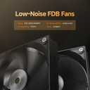 Iota L24 Aio Cooler with Digital Display,240MM AIO CPU Water Cooler with Efficient Cooling Pump,ARGB Lighting Control,120MM PWM Fans Up to 2000 RPM,Suitable for AMD & Intel LGA (Black)