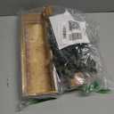 Winlyn Set of 3 Mini Snowy Artificial Canadian Pine Christmas Trees with Wood Bases Small Tabletop Christmas Trees in Rustic Wood Planter for Christmas Winter Table Centerpiece Holiday Decorations