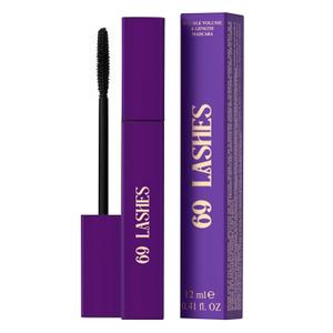 SELESTIA BEAUTY Black Lengthening Mascara 69 Lashes  Thin Brush for Precision Application  Silky-Smooth Formula, Thickening & Defining  Easy to Remove, Smudge-Proof  0.34 fl.oz. - Made in Italy