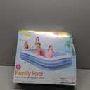 INTEX 58484EP Swim Center Inflatable Family Pool: 277 Gallon Capacity  120" x 72" x 22"  Blue