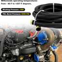 RYANSTAR RACING 10AN 750ML Baffled Oil Catch Can with Drain Valve & 10FT Nylon Braided 10AN 5/8'' Fuel Line Fitting Kit - CPE Oil Hose Bundle