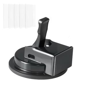 Heavy Duty Floor Gap Fixer Tool with 5pcs Nano Adhesive Pad, Ideal for Filling Gaps, Heavy Duty Suction Cup Plank Grabber for Vinyl, Wood, Laminate Floor, Black(No Hammer)