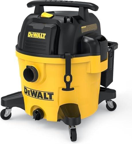 DEWALT 9 Gallon STEALTHSONIC Ultra Quiet Poly Shop Vacuum Wet/Dry, DXV09P-QTA Noise Reduction Vac for Shop, Heavy Duty Shop Vacuum for