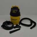 STANLEY SL18127P, 2 HP, Electric Corded, Double Filtration Wet/Dry Vacuum Cleaner, 4' Hose, Black