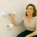 2 Pack Grab Bars for Bathtubs and Showers, Suction Grab Bar, Heavy Duty Shower Handle Removable Bath Handrails for Seniors and Elderly, Bathroom Safet