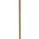 OBright Ted - Drum Shade Standing Lamp, Pull Chain Switch, E26 Socket, Modern Minimalist Design, Simple Floor Lamp for Living Room, Bedroom, Office, Antique Brass