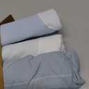 3-Pack Organic Swaddles for Newborns, Baby Sleep Sacks 0-3 Months - Baby Swaddle Wrap, Newborn Wearable Blanket, Infant Sleep Sack for Girls, Boys, Soft & Snug, Large Hook & Loop Closure (Glacier)