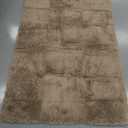 OLANLY Area Rugs for Living Room Bedroom, Machine Washable 4x5.9 ft Soft Fluffy Shaggy Bedside Rug, Indoor Floor Carpet for Kids Girls and Boys, Dorms, Nursery Rooms, Home Decor Aesthetic, Beige