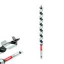 1-1/8"x 12" Auger Drill Bit for Wood, Hex Shank 3/8 Inch, Wood Boring Drill Bits, Ship Auger Long Drill Bit for Soft and Hard Wood, Plastic, Drywall Tree Stump and Composite Materials