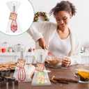 Acellegic 24 Sets 10 Inch Christmas Whisks Supplies Gifts Sets, Includes Silicone Whisks, Greeting Cards, Ribbons, Plastic Bags DIY Fillable Christmas Tree Ornaments for Xmas Cooking Supplies Gift