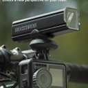 ROCKBROS Out Front Mount Compatible with Garmin, iGPSPORT - Bike Handlebar 1.26-1.38/ 32-35mm