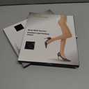 2 x WAKUNA 20D Black Sheer Tights for women-2 Pairs sheertex Pantyhose with Reinforced Toes (Black, M)