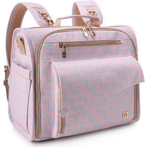 ALLCAMP Diaper Backpack, Waterproof Large Capacity Baby Bag, Multi-Function Nappy Bag with Stroller Hooks, Convertible Tote