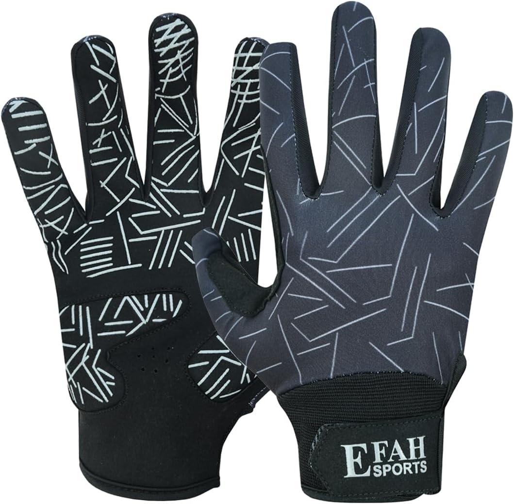 Baseball Batting Gloves for Youth Adult Mens Kids Boys Padded Comfortable Softball Batting Gloves with Super Grip Finger Fit Palms, Youth Small