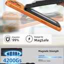TopMade for MagSafe Wallet with Money Clip, Works with Apple Find My, Magnetic Wallet for iPhone 17/16/15/14/13/12 Series, for iPhone Wallet Stand with Finder Tracker, Black Carbon Fiber