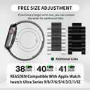 Stainless Steel Band and Case Compatible With Apple Watch Iwatch Ultra Series 11 10 9 8 7 6 5 4 3 2 1 SE 42/44/45mm (Series1-9,SE 1/2/3),Men Women Classic Classy Metal Business