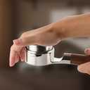 Mischief 58mm Bottomless Portafilter, 316 Stainless Steel, Fits E61 Group Heads, La Marzocco, Rocket, ECM, Synesso, VBM, Flat Base, Double Shot Basket, Walnut wood (Titanium Black, 58MM for E61)