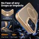 for iPhone 16 pro max Case with 2X Screen Protectors [Compatible with MagSafe] Military Grade Drop Protection Back Cover Shockproof Slim Fit for iPhone 16 pro max Phone Case 6.9 inch,Brown