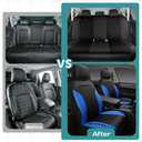 Skechers Car Seat Covers,GOGA Mat Oxford Cloth Seat Covers,Waterproof Car Seat Covers Full Sets,Automotive Universal Fit Seat Cover for Most Cars, Suvs, Trucks,Blue
