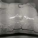 APSMILE Organic Feather Down Pillows Set of 1, Standard Size Bed Pillows for Sleeping with 100% Cotton Cover, 3-Chamber Hybrid Feather Down Core Pillow Surrounded by Polyester for Cushions 20x26 (White, 1 Piece)