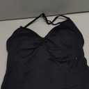 VOYJOY Impact Longline Strappy Top Workout Tank Tops for Women Impact Gym Sports Bra Camis (Medium, Black)