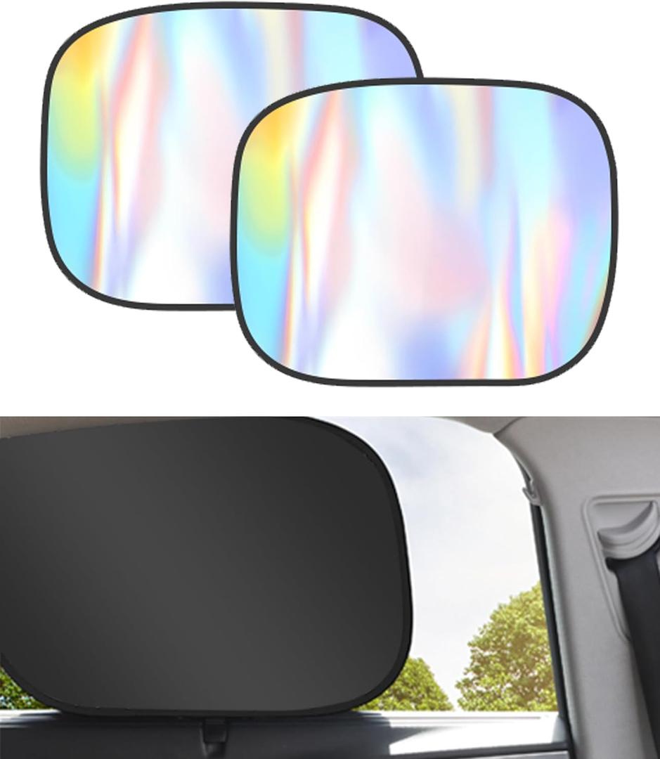 Car Window Shades,Car Accessories Universal Vehicle Side Window Sun Shade,UV Protection Heat Resistance Automotive Windows Sunshades,Compatible with Most SUVs,Cars,Sedan (Rear Window)