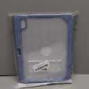 ZoneFoker Case for iPad 11-inch (A16) 2025 / iPad 10th Gen 10.9 inch 2022, Heavy Duty Shockproof Rugged Protective with Pencil Holder, 11th / 10th Translucent Cover with Kickstand, Blue (#8 BLUE+CLEAR)