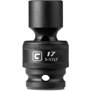 Capri Tools 17 mm Universal Impact Socket, 1/2-Inch Drive, 6-Point, Metric