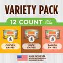 Instinct Flaked Entre Wet Canned Cat Food - Variety Pack, 3 oz. Cans (Pack of 12)