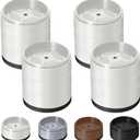 Bed Risers 1 inch, 2 inch, 3 inch, 4 inch Heavy Duty, Adjustable Furniture Riser for Table Desk Couch Sofa Chair Refrigerator Washing Machine, Stackable Bed Raisers Blocks (White 4 Pack, 1+1+1 inch)